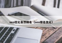 seo优化自然排名（seo排名优化）