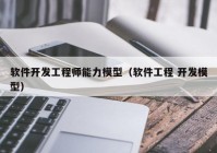 软件开发工程师能力模型（软件工程 开发模型）