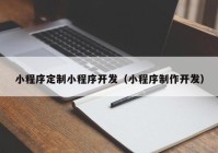 小程序定制小程序开发（小程序制作开发）