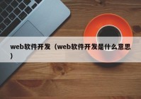 web软件开发（web软件开发是什么意思）