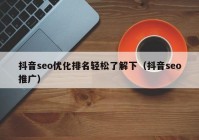 抖音seo优化排名轻松了解下（抖音seo推广）