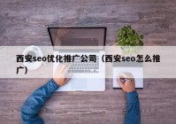 西安seo优化推广公司（西安seo怎么推广）