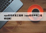 app软件开发工程师（app软件开发工程师招聘）