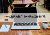 seo优化网站推广（seo网站优化推广教程）