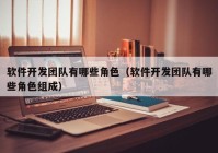 软件开发团队有哪些角色（软件开发团队有哪些角色组成）