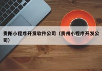 贵阳小程序开发软件公司（贵州小程序开发公司）