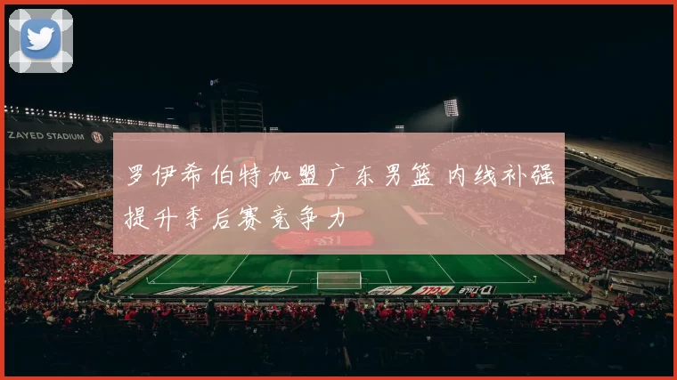 罗伊希伯特加盟广东男篮 内线补强提升季后赛竞争力