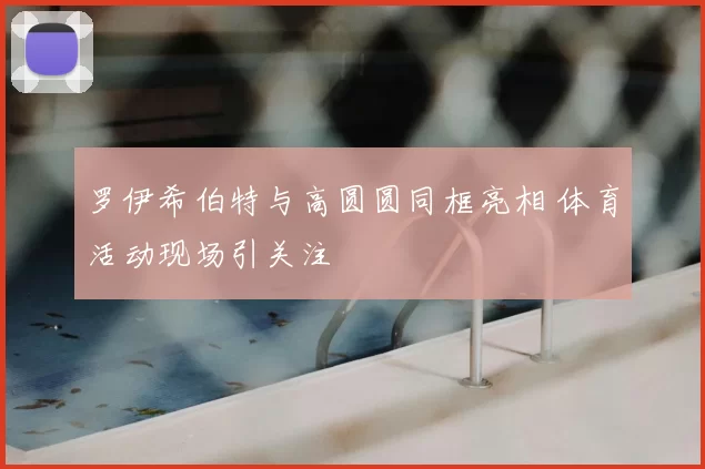 罗伊希伯特与高圆圆同框亮相 体育活动现场引关注